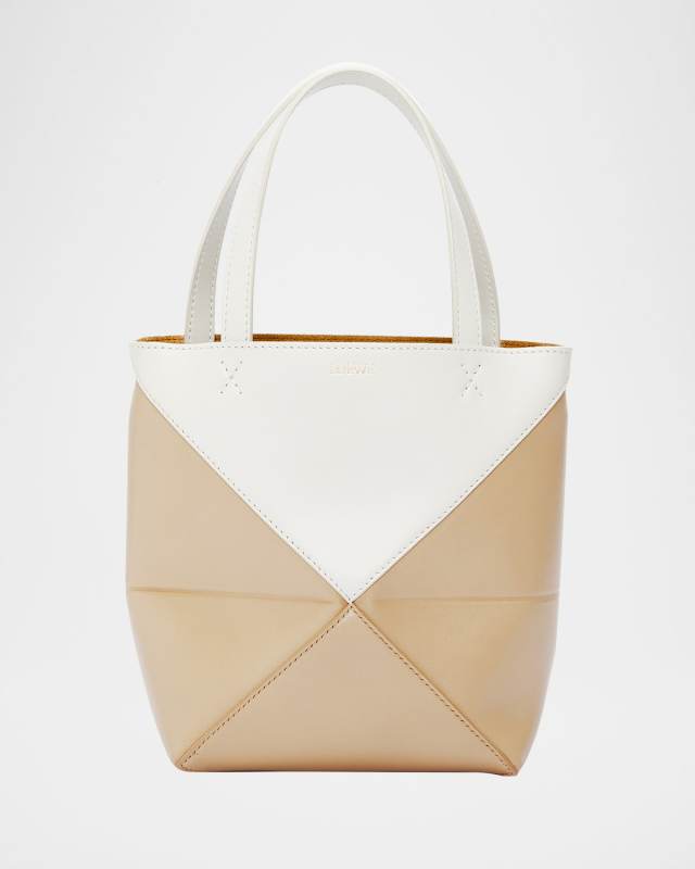 Mini Puzzle Foldable Bicolor Tote Bag